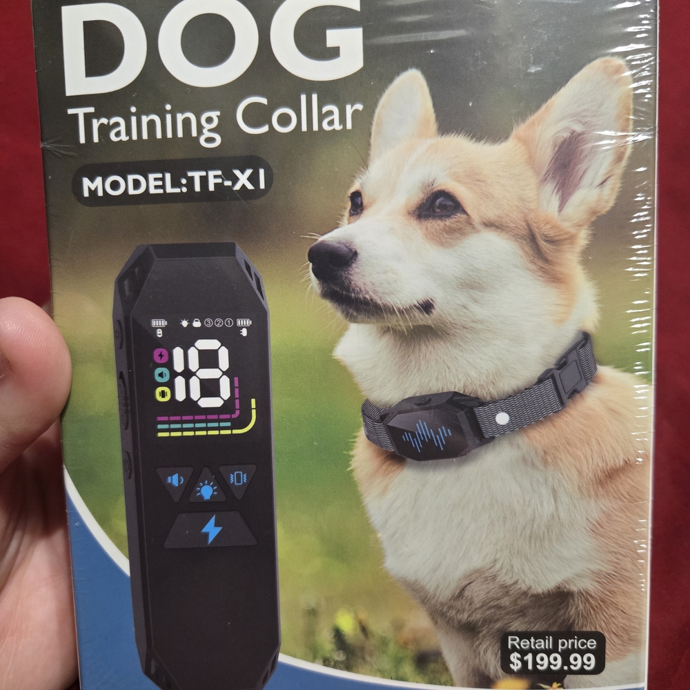 Black and Blue Dog Training Collar